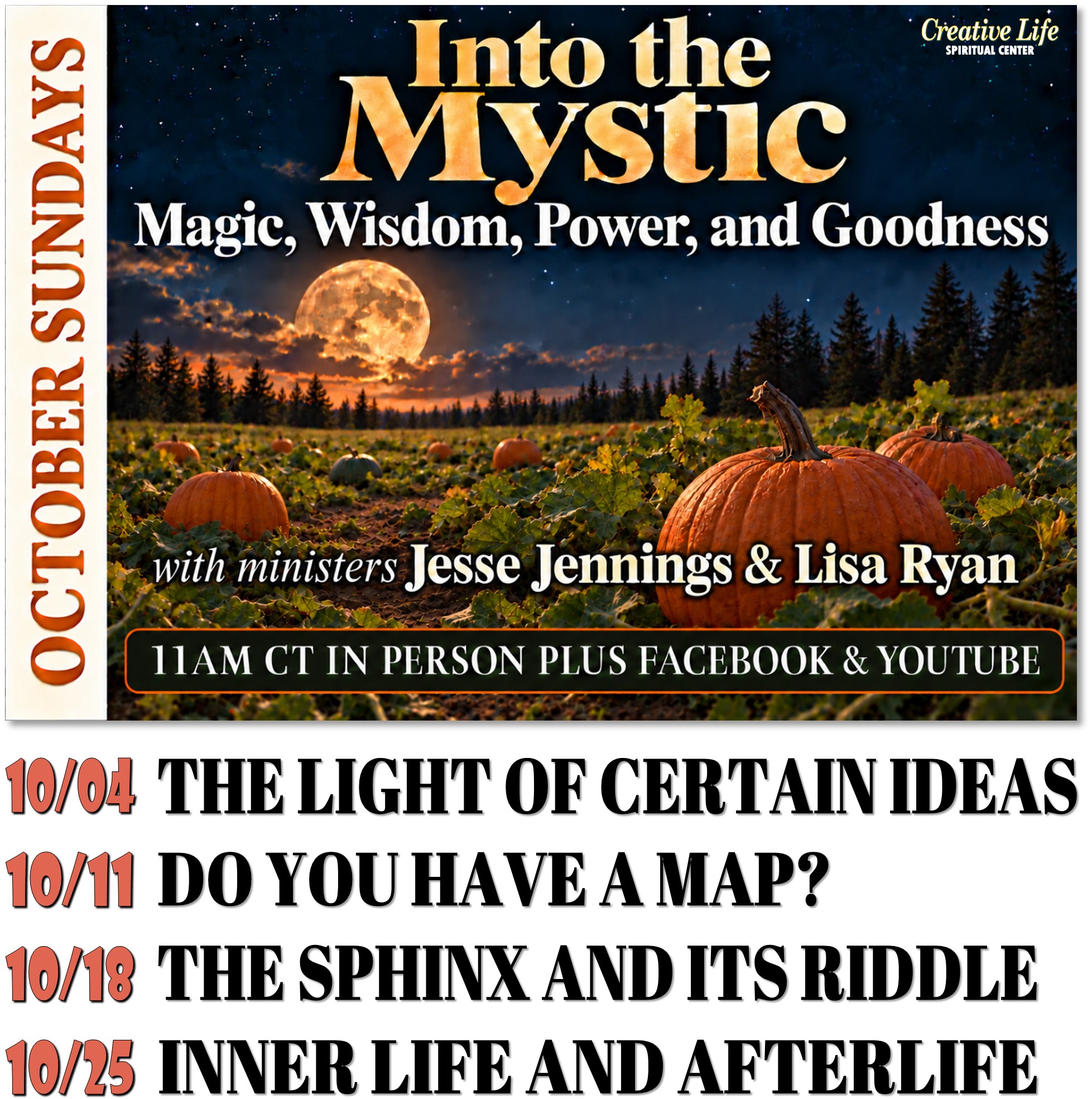 October 2026 Series: Making our way in the world today.